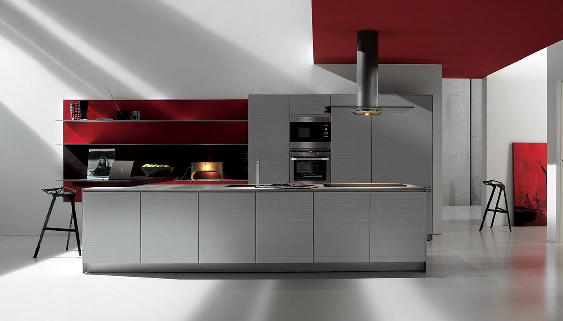 artematica multiline07 valcucine01 Artematica Multiline Alluminio Rigato 餐邊柜