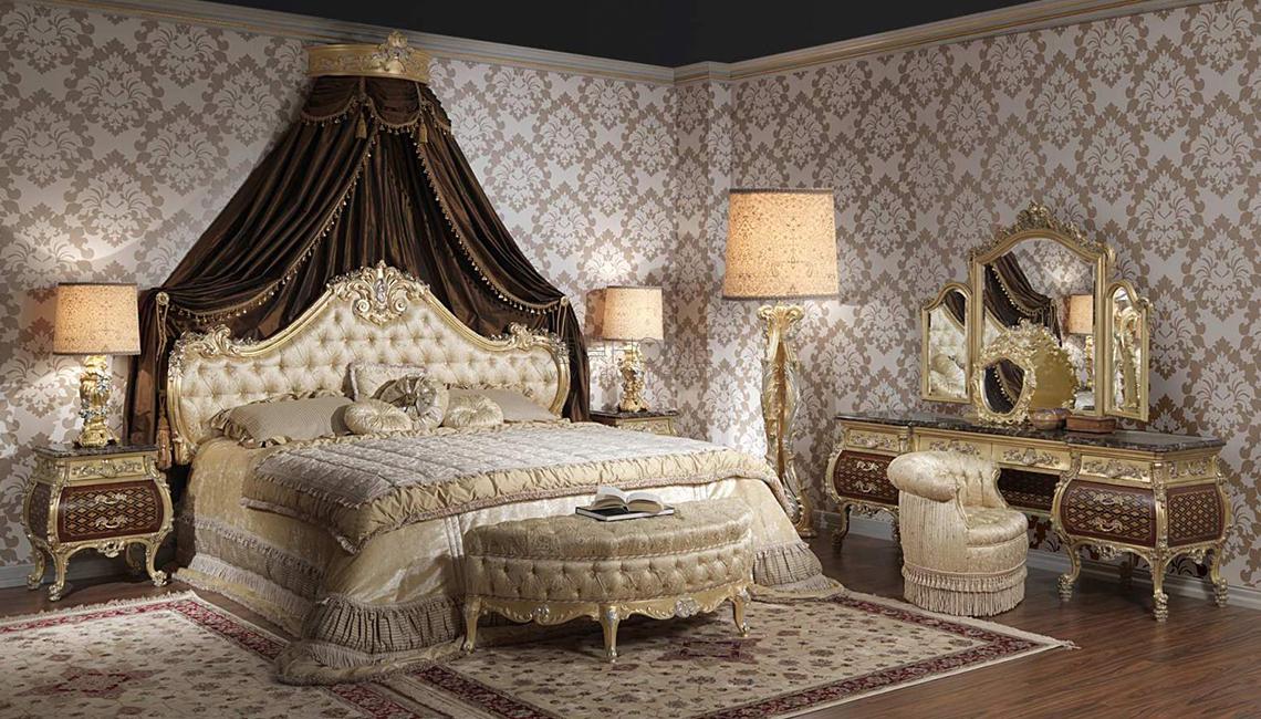 Luxury bedroom Emperador Gold, art. 397-931 床