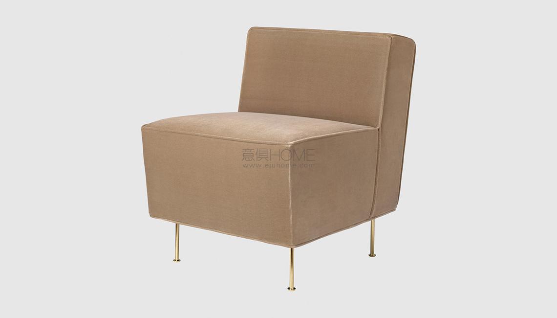 Modern Line Lounge Chair - Dining Height - (H 74 x W 58 x D 71 cm)休閑椅