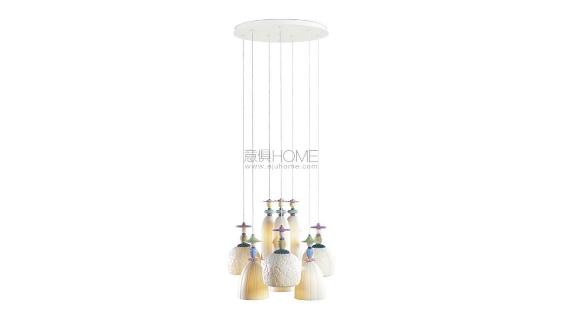 LLADROMadermoiselle 9 Lights Seaside Dreams Chandelier吊燈