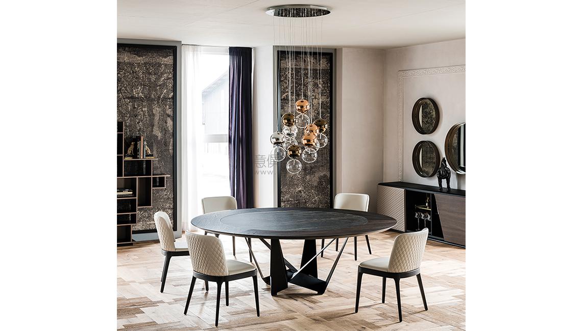 skorpio round ker-wood圓餐桌