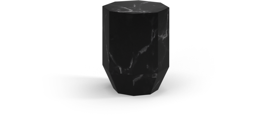 Gem-Side Table Nero Ceramic 邊幾