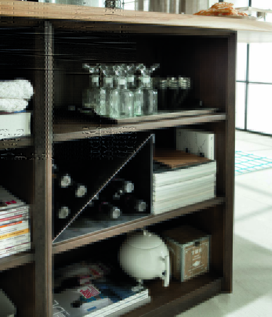 kitchen Open base unit with shelves 櫥柜