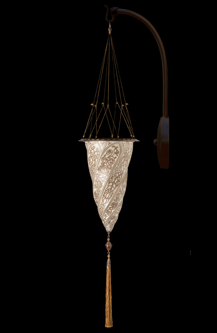 Venetia studiumvCesendello silver glass arc-wall lamp 壁燈