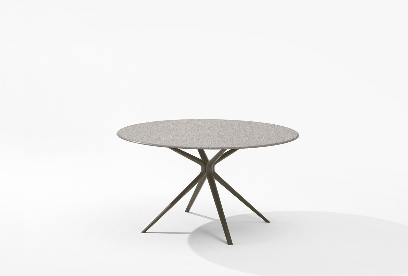 FASTMoai Round table with top in speckled aluminium圓餐桌