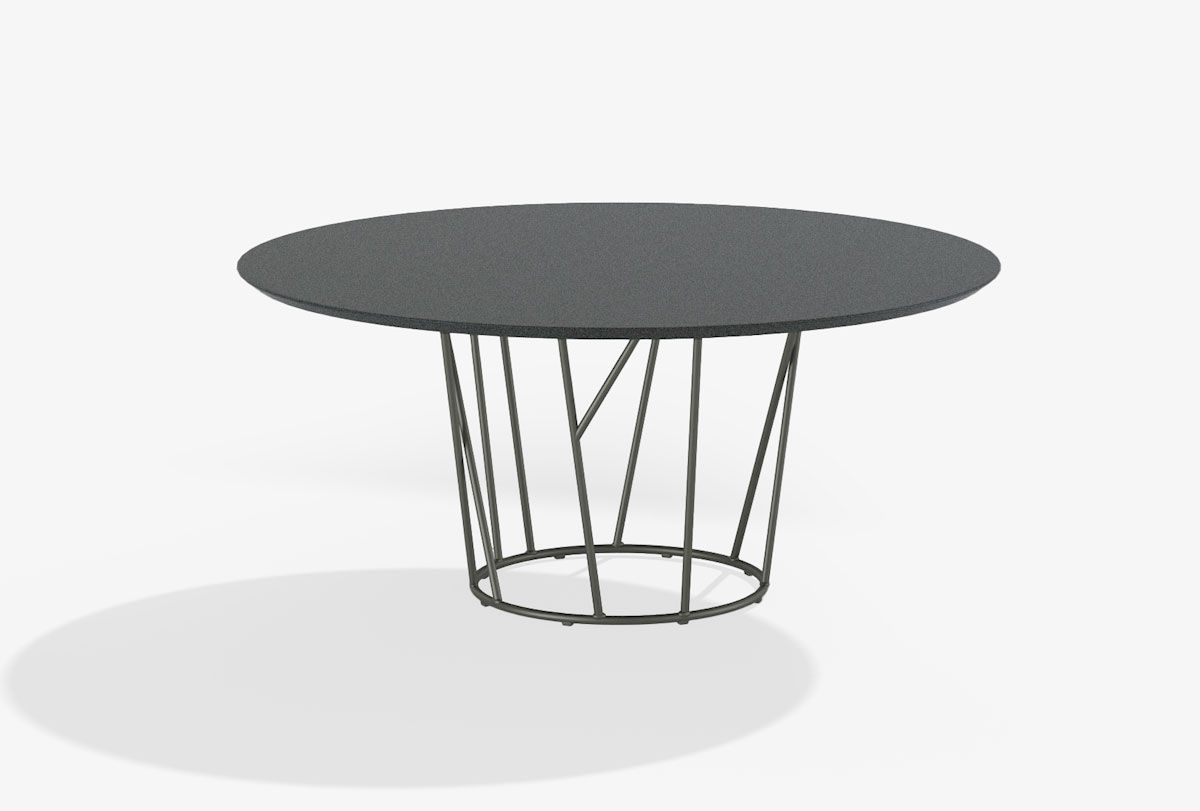 FASTWild Round table with top in speckled aluminium圓餐桌