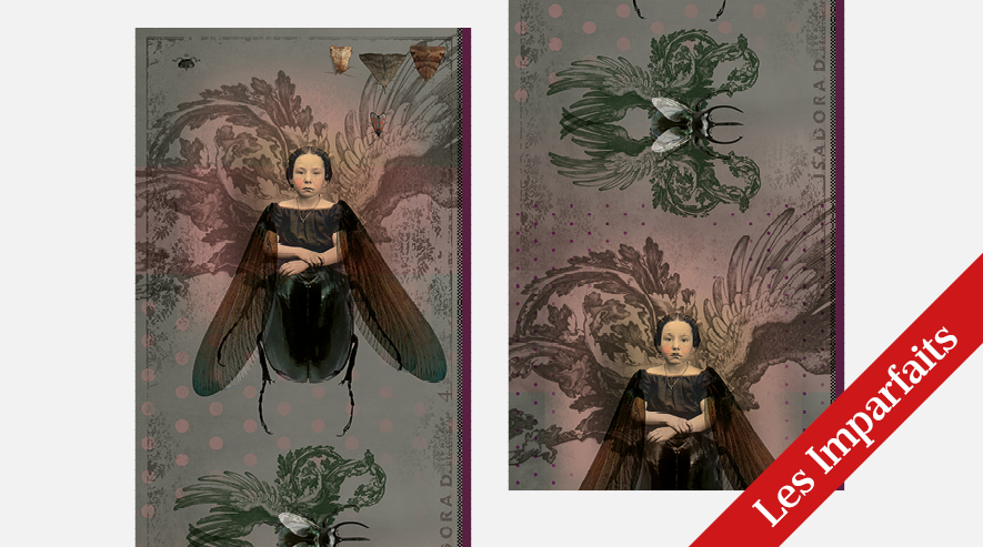 IbrideScarf Illusion rose  Les Imparfaits畫