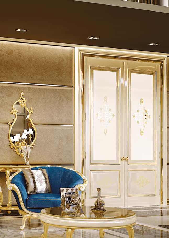 7009 手工雕花玻璃門