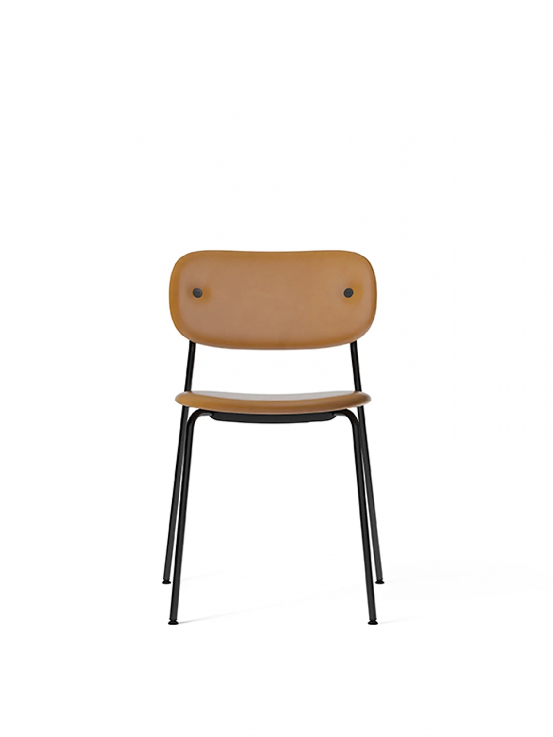 MENUCo upholstered seat with armrest, Chrome餐椅
