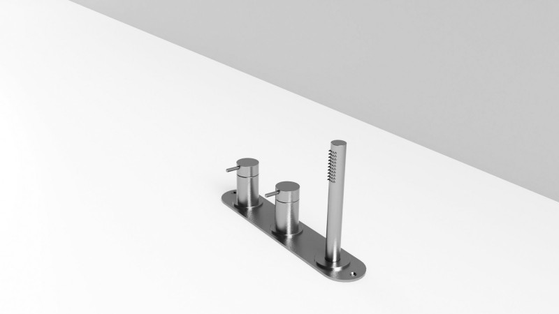 REXAvasca con piastra e deviatore 2 vie水龍頭