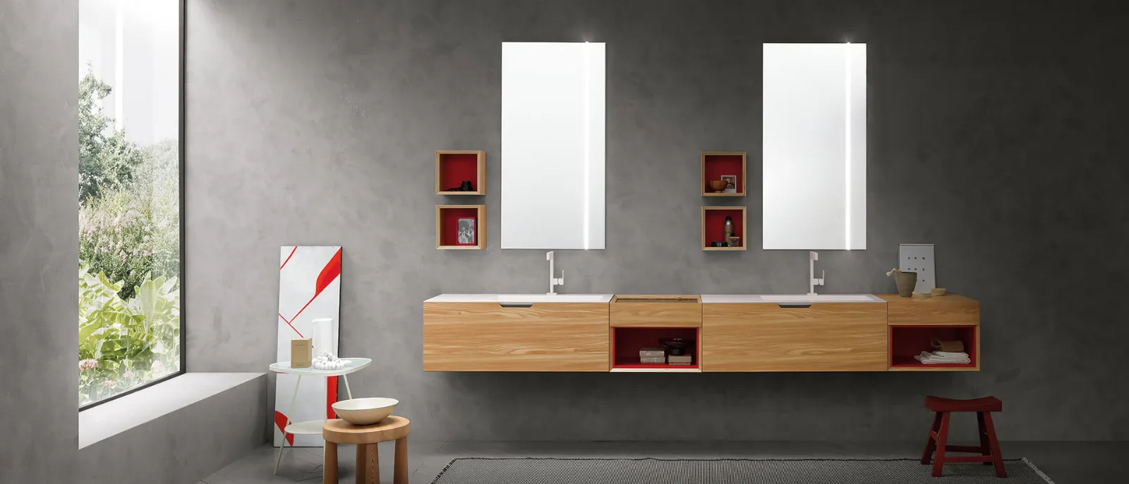 ARCHEDAQUARANTA5 05 帶雙水槽的浴室柜