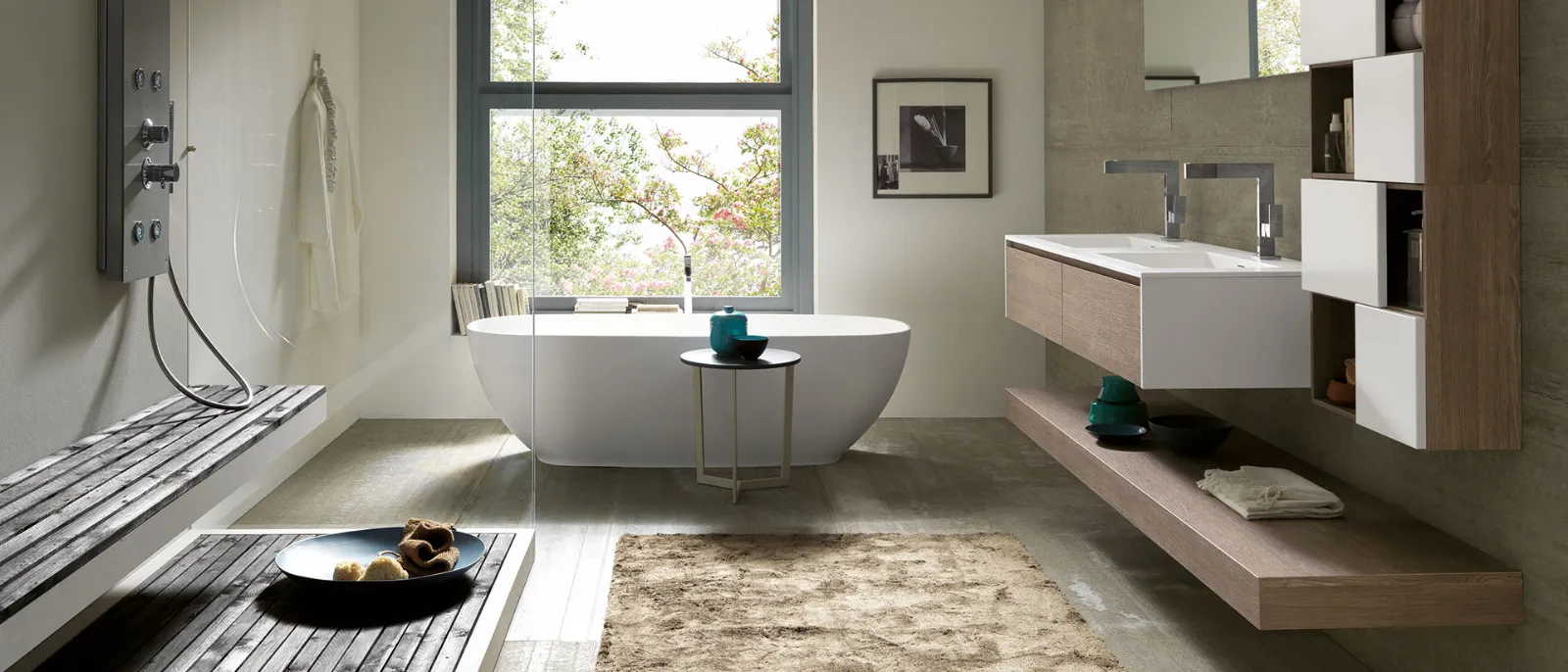 ARCHEDATULLE 07帶雙水槽懸掛式浴室柜