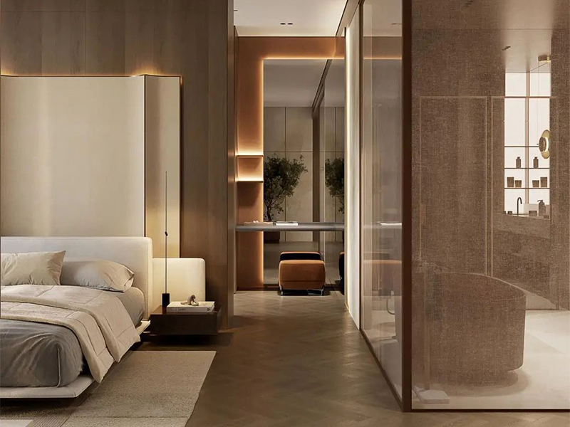 選到Minotti床，臥室真的很難讓人失望！