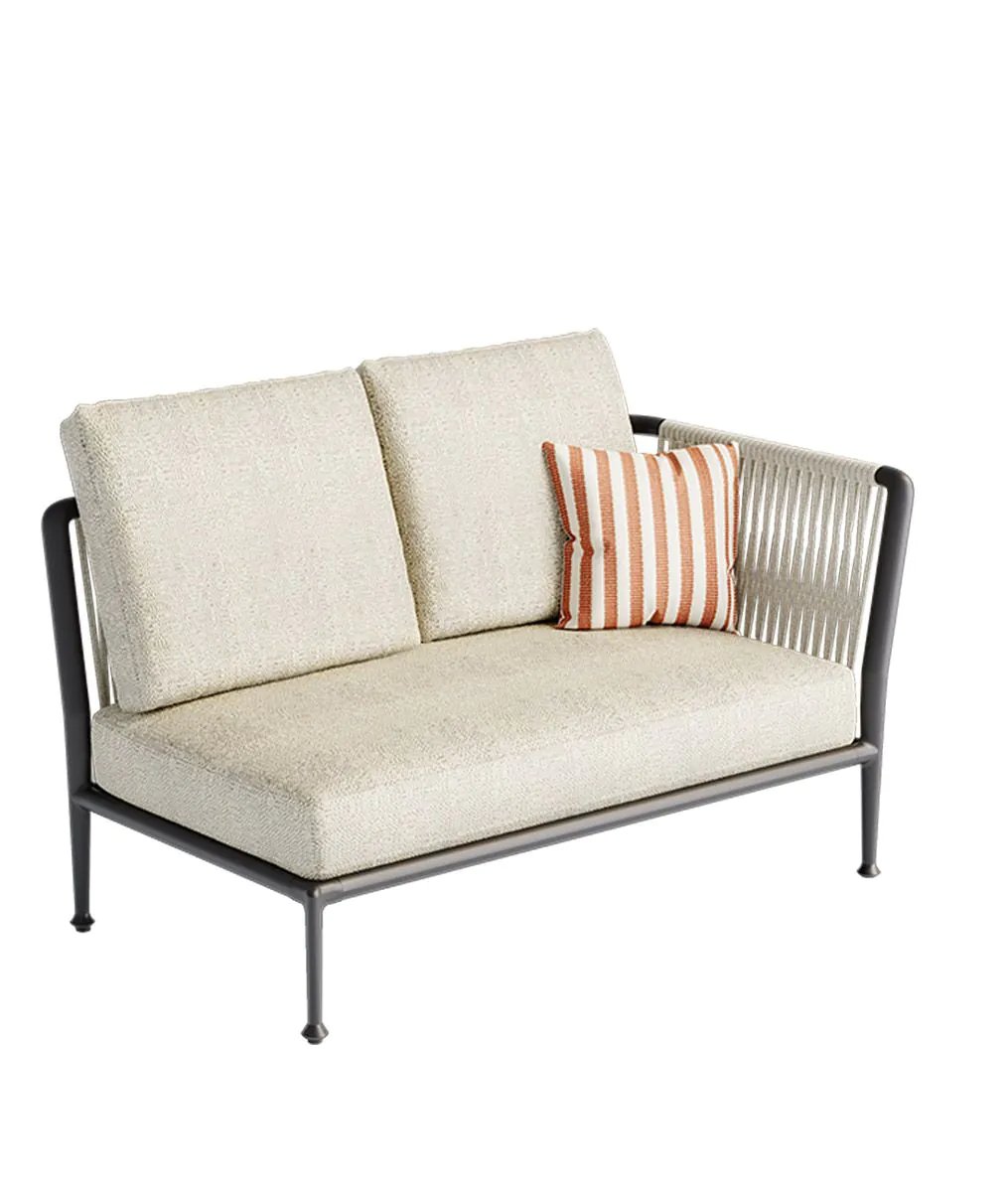 UnopiuModulo angolo sinistro Treble組合沙發左模塊