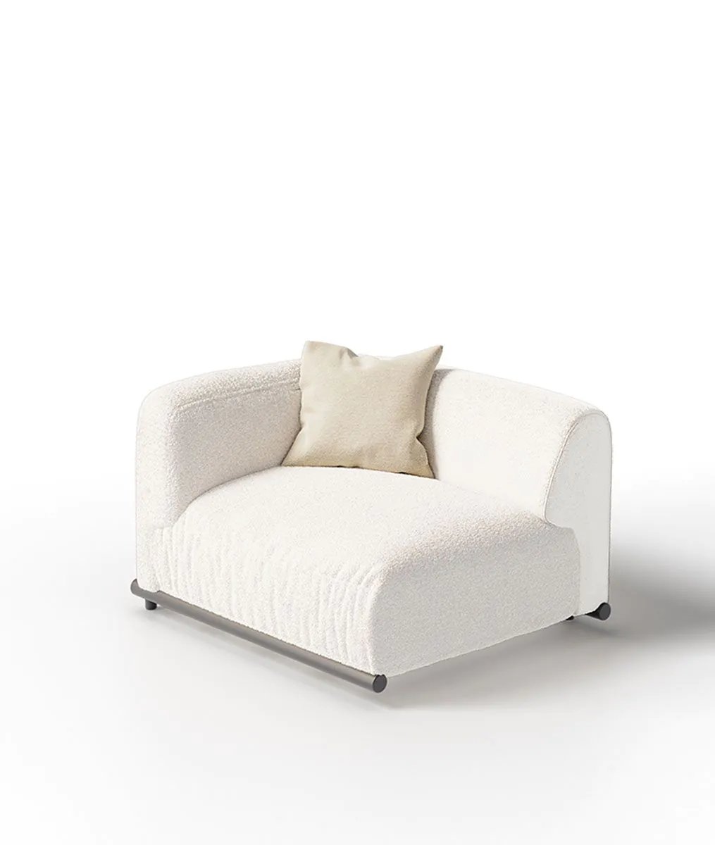 UnopiuModulo finale sinistro Davos組合沙發模塊